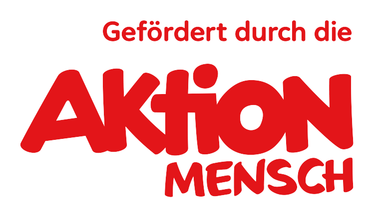 Schriftgrafik: Gefördert von Aktion Mensch