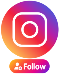 Instagram Icon. Folge uns. 